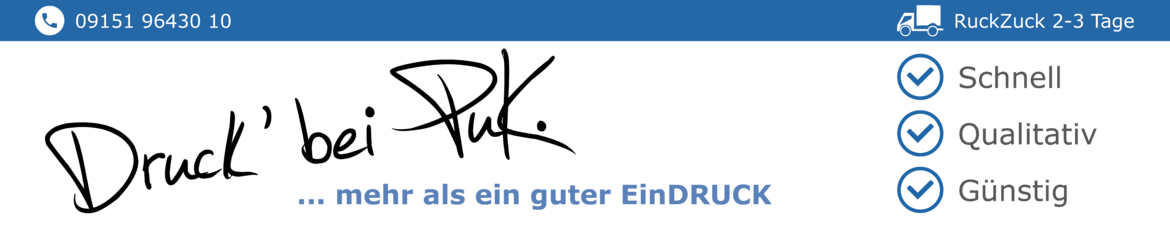Druck bei PuK